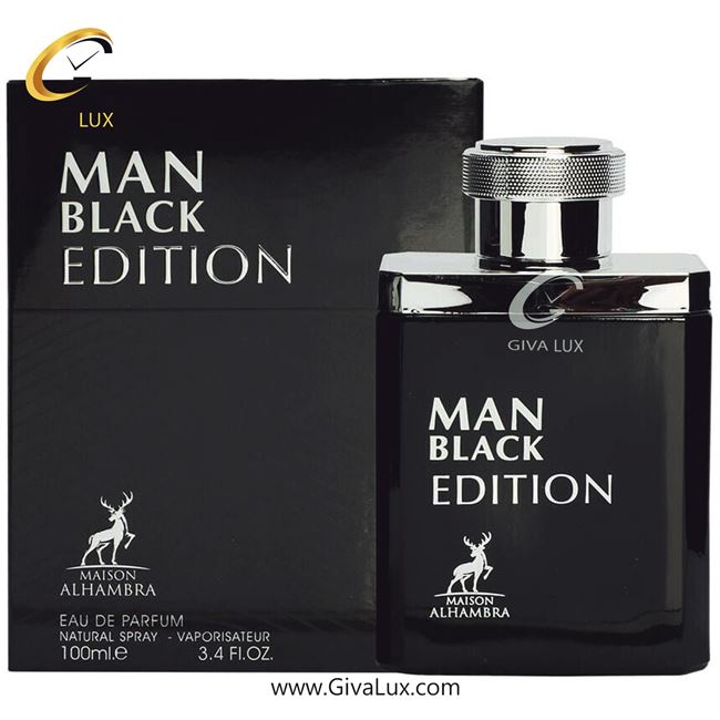  ادو پرفیوم  مردانه الحمبرا اورجینال مدل Man Black Edition | من بلک ادیشن رایحه مشابه مون بلان لجند (مونت بلانک لجند) حجم  100 میل
